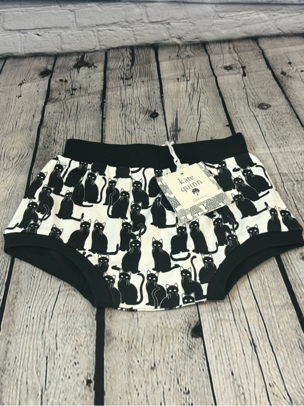 Kate Quinn Organic Cotton Cat Pattern Diaper Cover Bummies